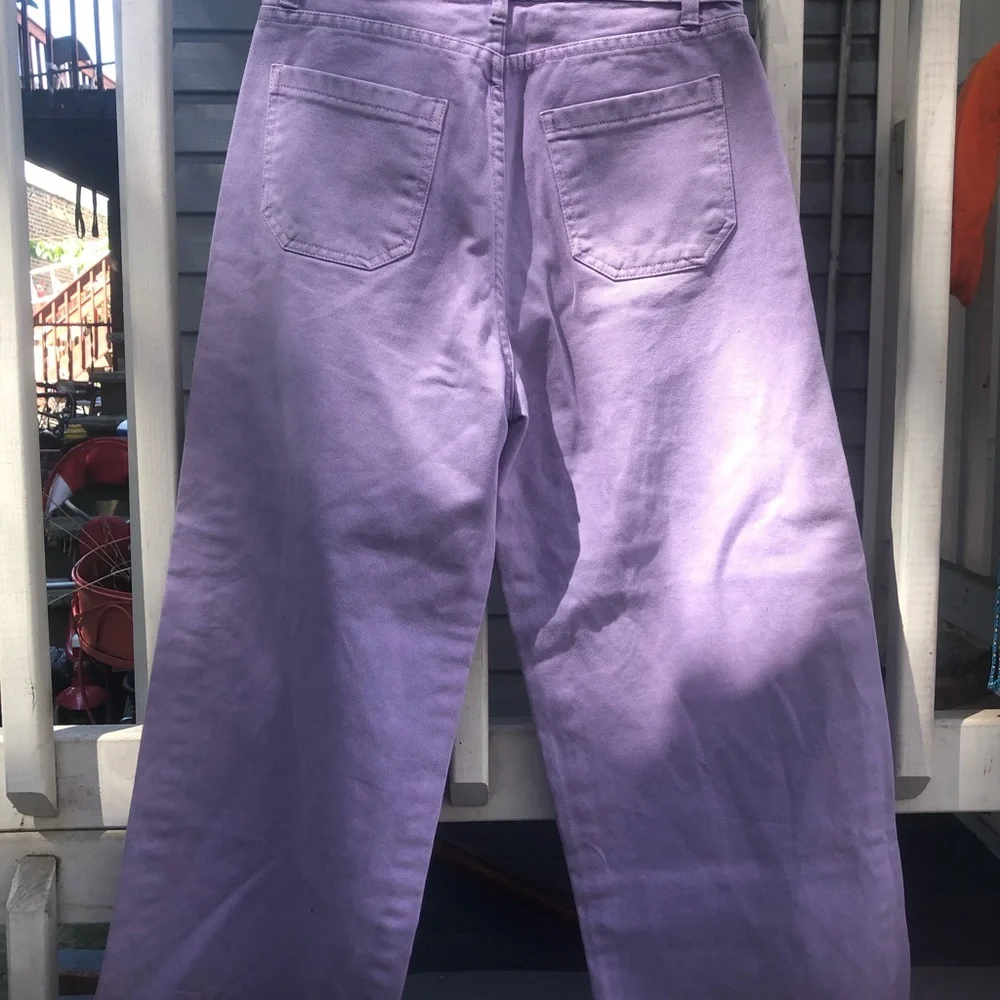 Urban Outfitters Lilac lavender Preppy Tach Jeans Sz Medium - Picture 3 of 6